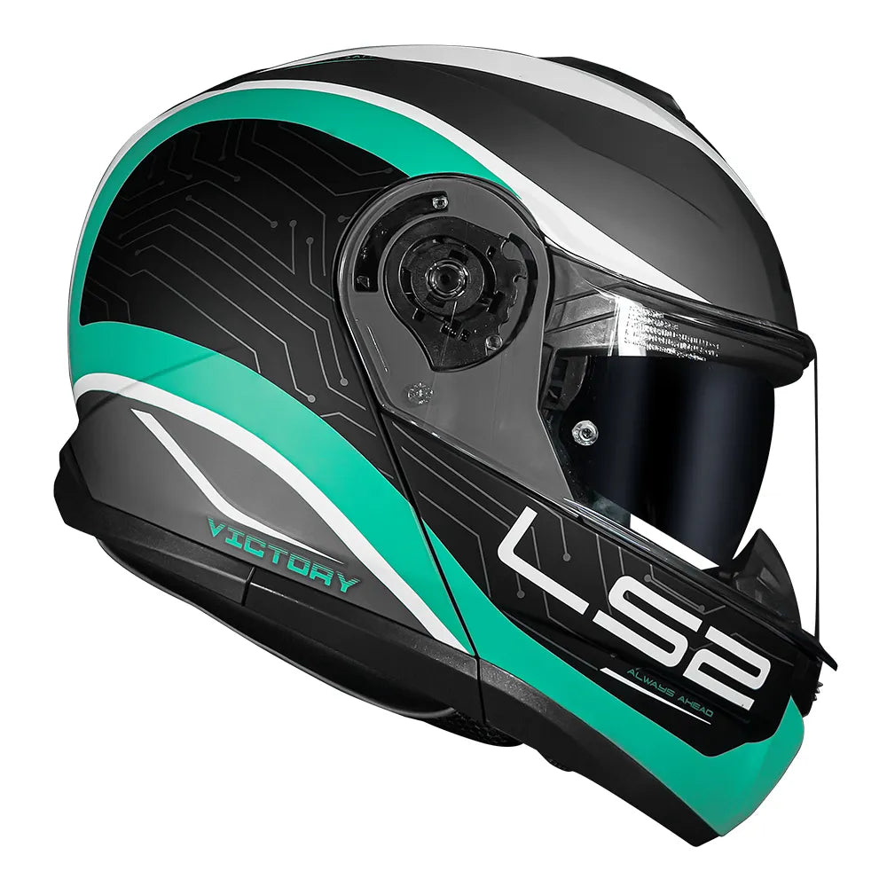 CAPACETE LS2 STROBE II VICTORY TITANIUM FOSCO