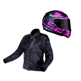 Combo Capacete + Jaqueta LS2 Feminino